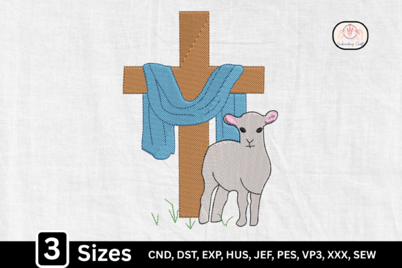 Christian Easter Faith Lamb God Cross Design Review