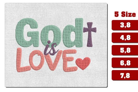 God Is Love Christian Embroidery: A Designer Review