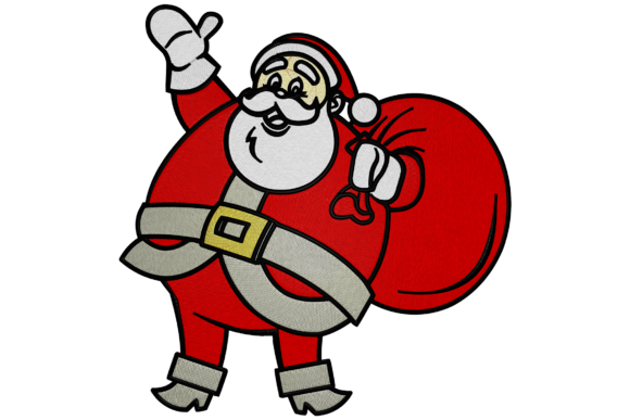 Happy Santa: A Hand-Digitized Christmas Embroidery Review