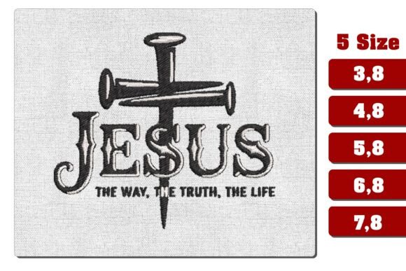 Jesus Cross Nails Embroidery Design Review