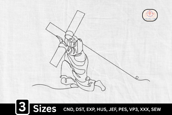 Line Art Jesus Carrying the Cross: A Designer's Review