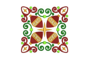 Ornament Quilt Block: A Festive Design for Your Embroidery Shop