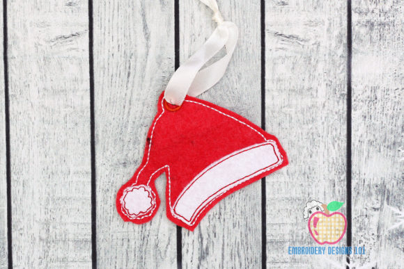 Red Santa Cap Ornament: A Craft Fair Embroidery Review