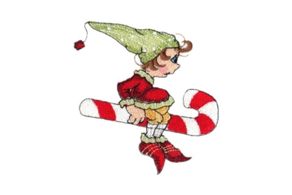 Sassy Candy Cane Elf: Embroidery Design Review