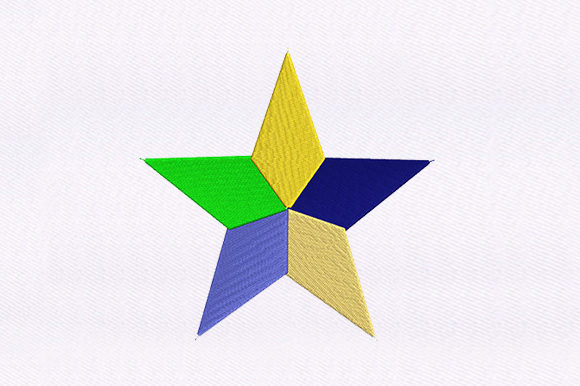 Star Embroidery Design for Seasonal Holiday Products